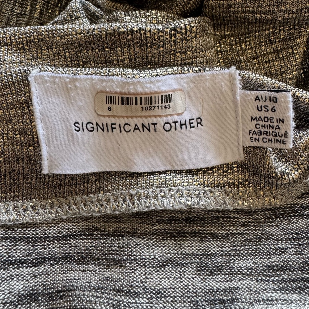 Significant Other Chloe Midi Dress in Gold Size 6 - Picture 10 of 11